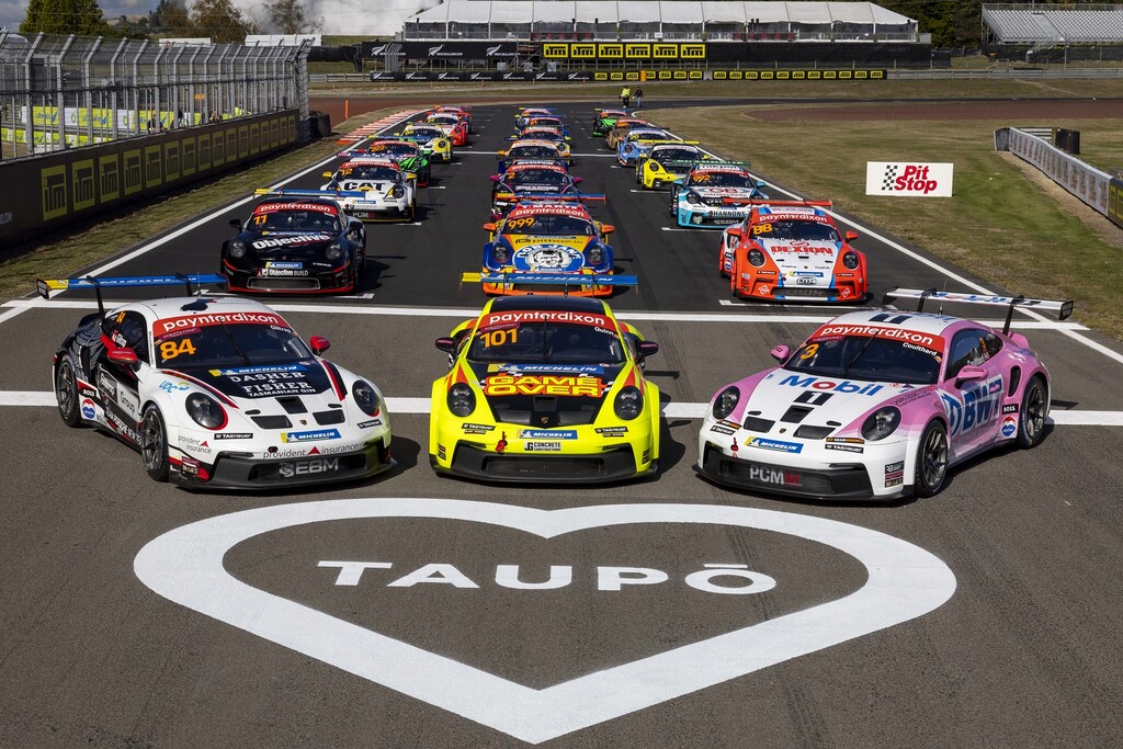 McElrea Racing in the Porsche Carrera Cup Australia at Taupo New Zealand 2024