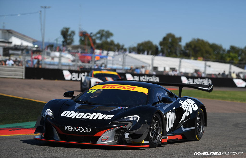 Tony Walls in the Objective McLaren at Townsville