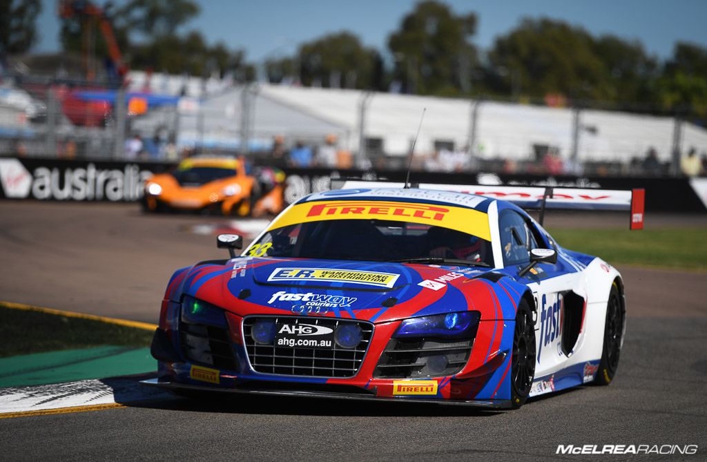 Simon Ellingham in the Fastway Couriers Audi at Townsville