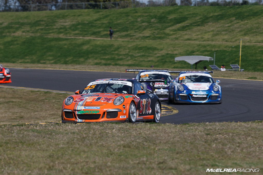 Duvashen Padayachee at Sydney Motorsport Park for the combined Australian and Asian Porsche Carrera Cup