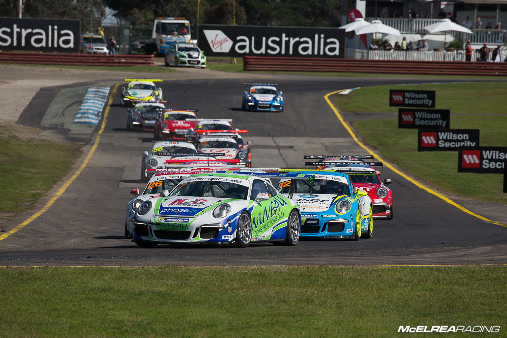 Matt Campbell in the Porsche Carrera Cup at Sandown