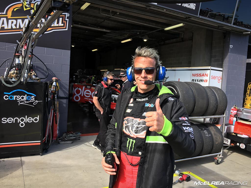 Warren Luff coaching the MR Carrera Cup at Bathurst