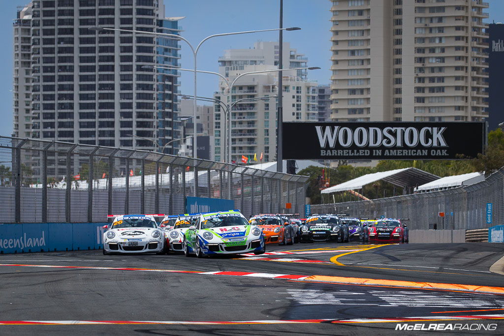 Matt Campbell in the Porsche Carrera Cup at Surfers Paradise