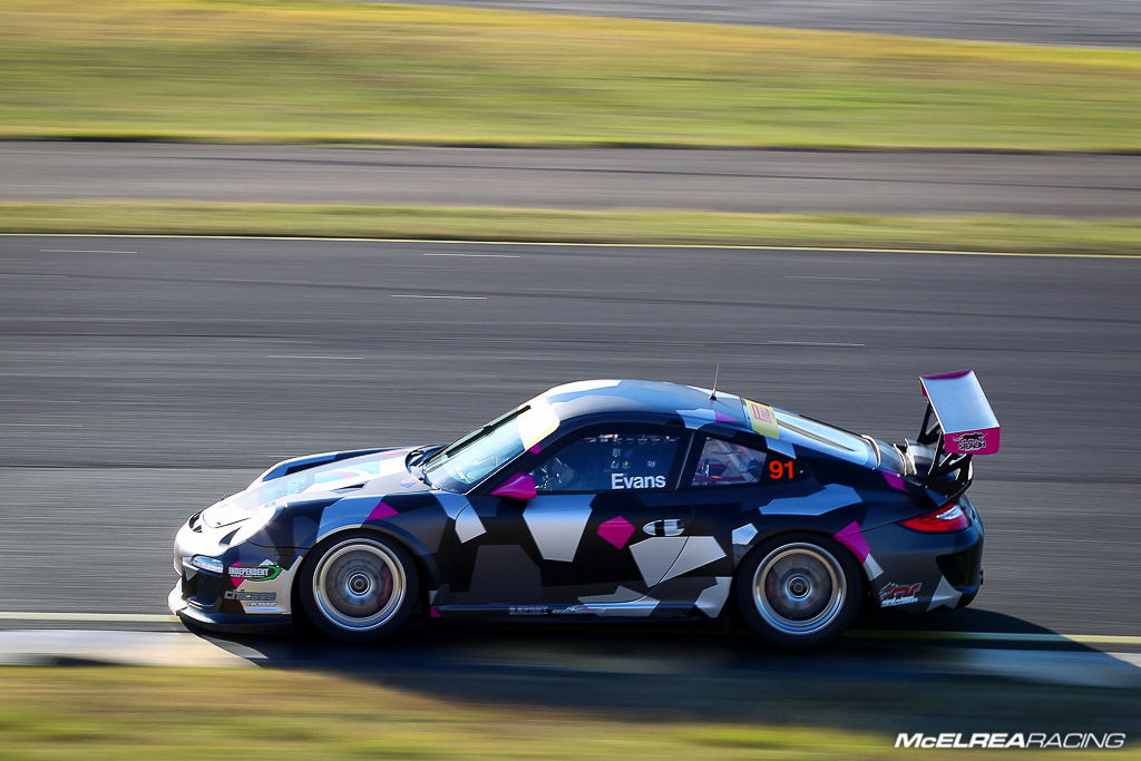 Jaxon Evans in the Porsche GT3 Cup Challenge at Eastern Creek