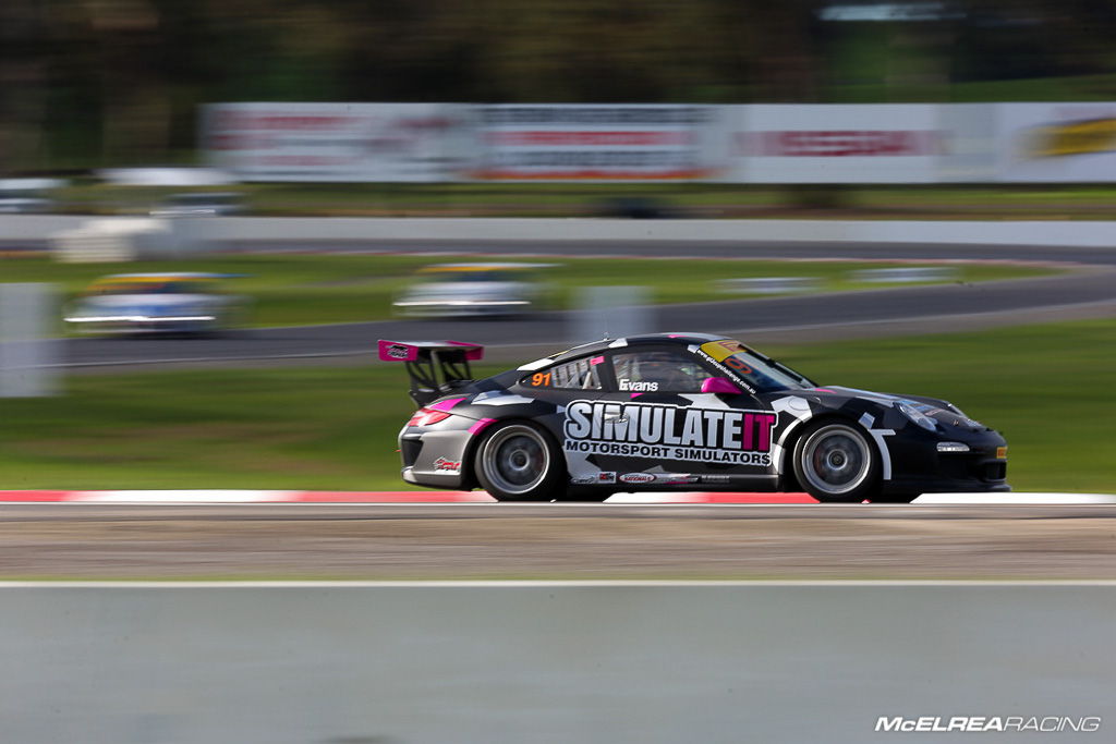 Jaxon Evans struggled for grip in the first race at Winton