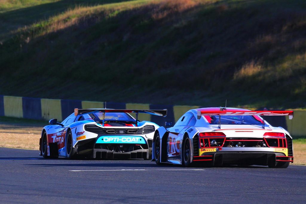 Fraser Ross and Warren Luff with McElrea Racing at Eastern Creek