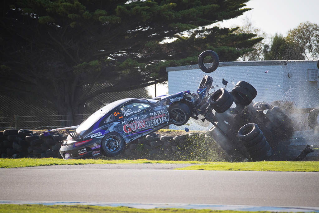 James Abela & Anthony Gilbertson at Phillip Island with McElrea Racing