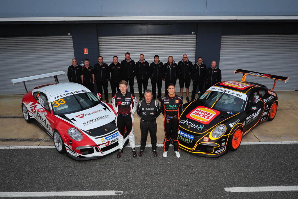 Jaxon Evans & Simon Ellingham at Phillip Island with McElrea Racing