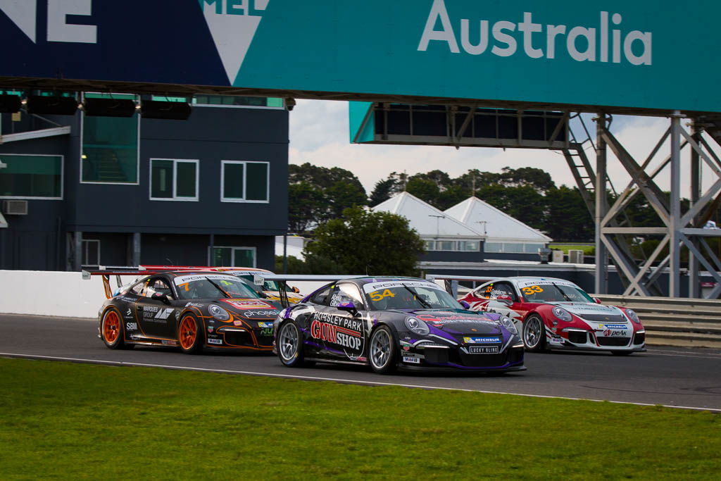 James Abela & Anthony Gilbertson at Phillip Island with McElrea Racing