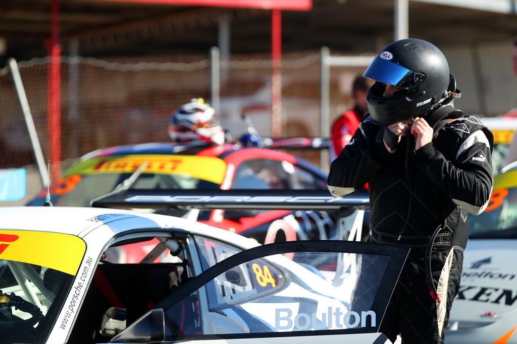 Brett Boulton in the Porsche GT3 Cup Challenge at Winton