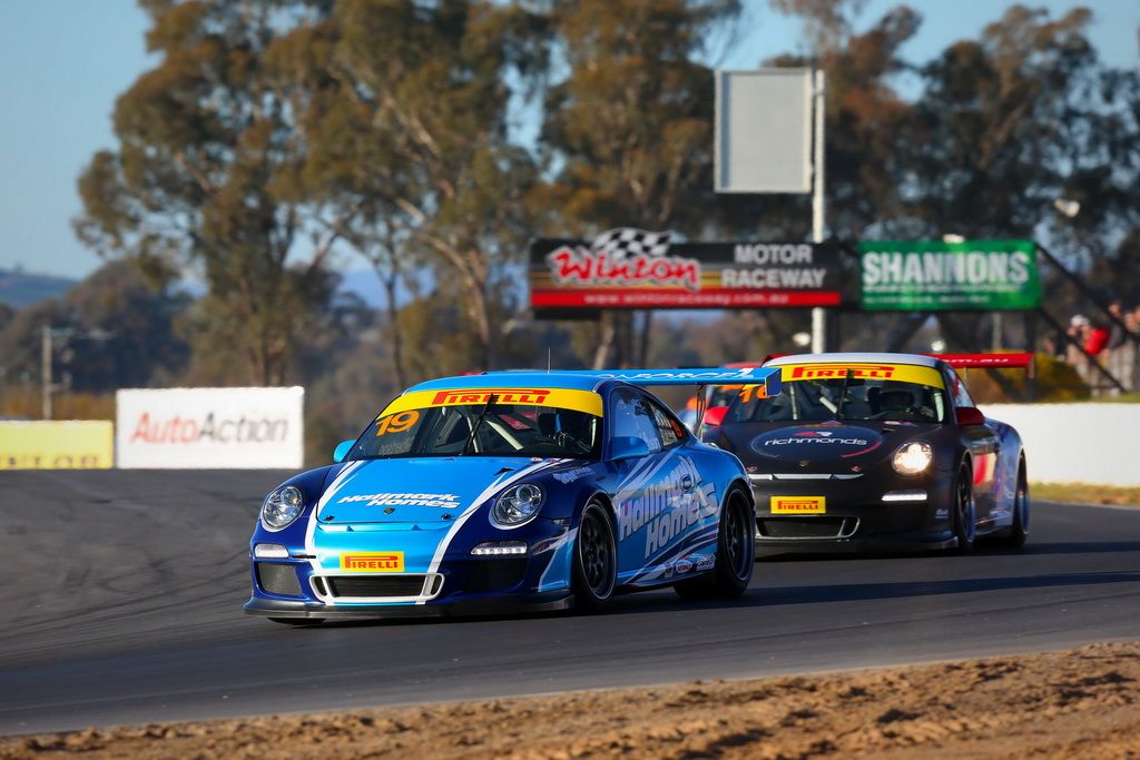 Anthony Gilbertson in the Porsche GT3 Cup Challenge at Winton