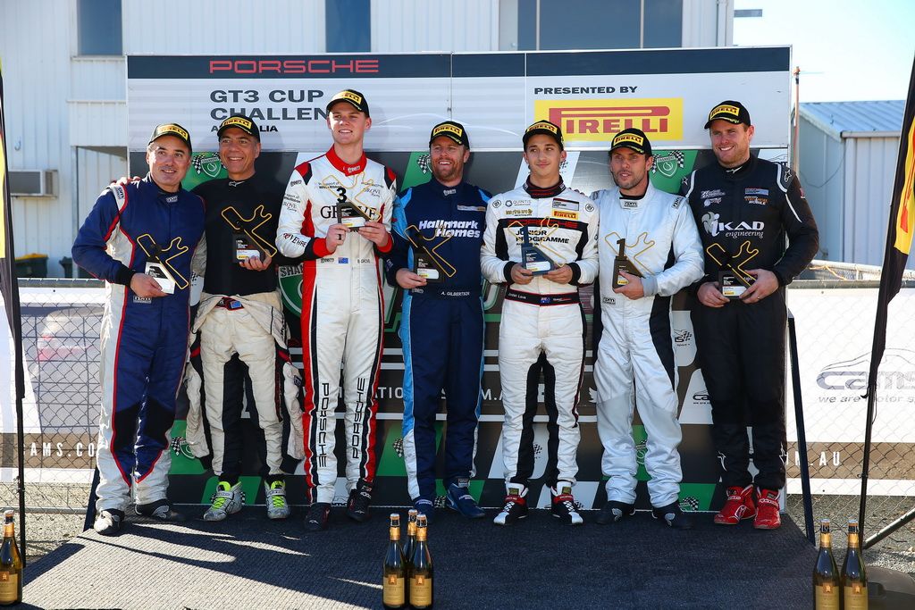 Anthony Gilbertson wins Elite in the Porsche GT3 Cup Challenge at Winton