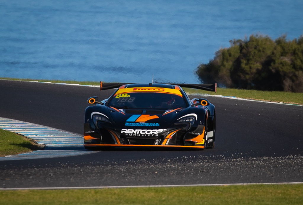 Duvashen Padayachee and Shane Van Gisbergen with McElrea Racing in the Australian GT at Phillip Island