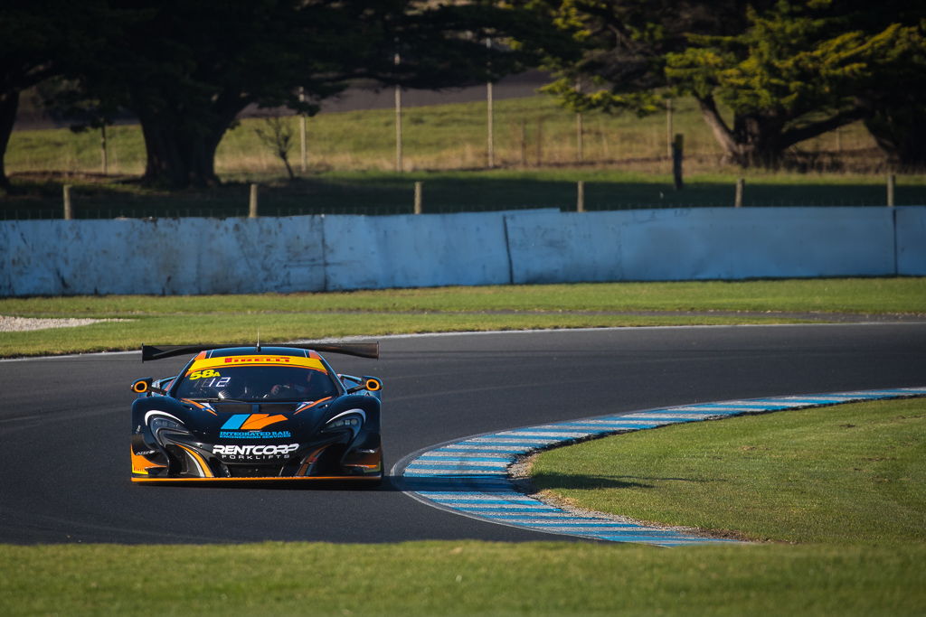 Duvashen Padayachee and Shane Van Gisbergen with McElrea Racing in the Australian GT at Phillip Island