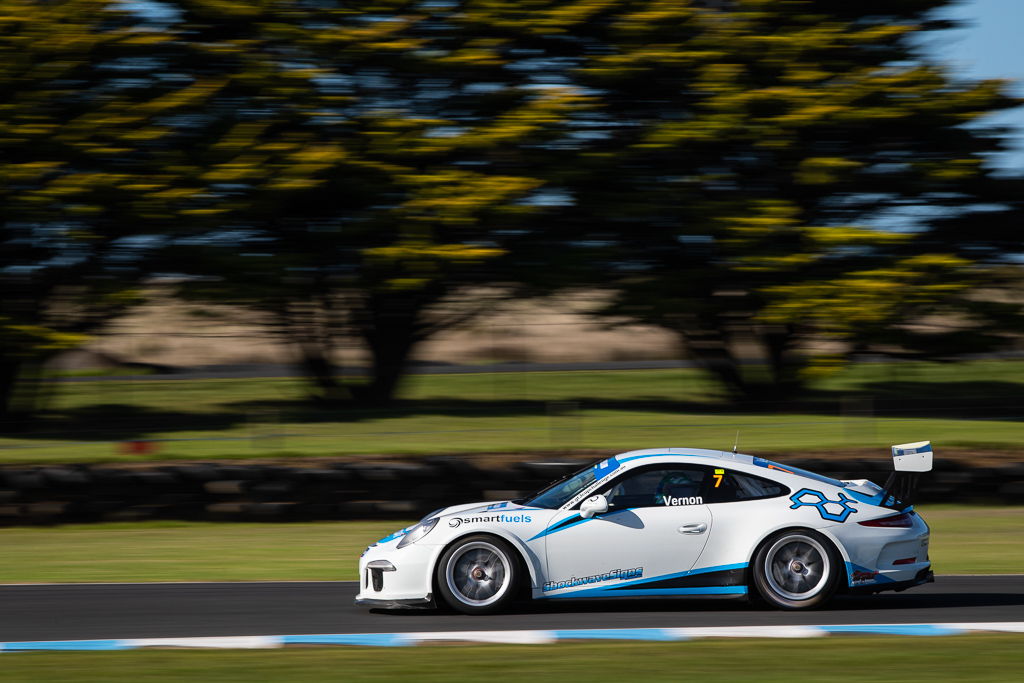 Jimmy Vernon with McElrea Racing in the Porsche GT3 Cup Challenge at Phillip Island