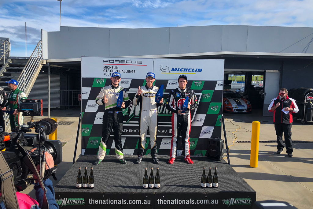 Jimmy Vernon with McElrea Racing in the Porsche GT3 Cup Challenge at Phillip Island