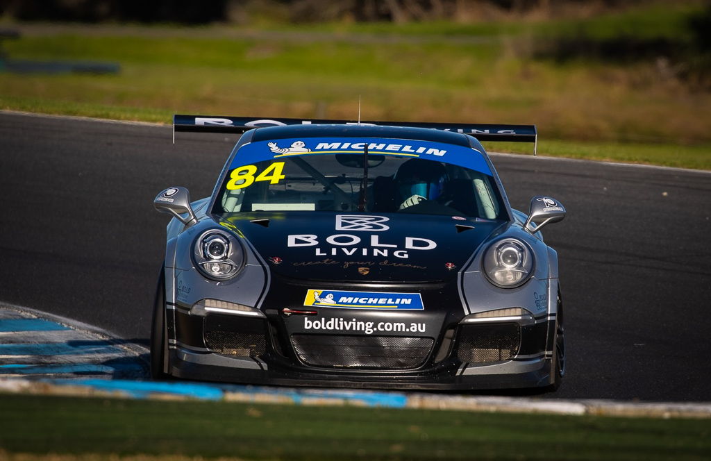 Brett Boulton with McElrea Racing in the Porsche GT3 Cup Challenge at Phillip Island