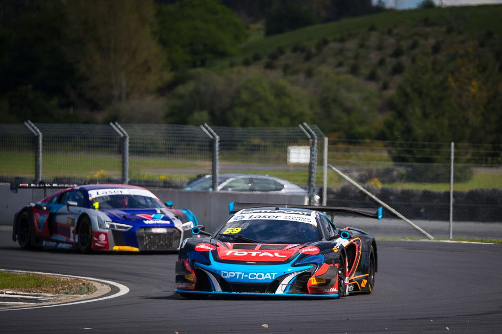Fraser Ross and Duvashen Padayachee with McElrea Racing at Hampton Downs in New Zealand