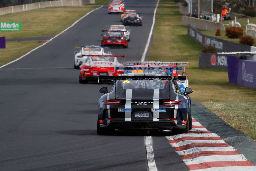 Tim Miles with McElrea Racing at Bathurst for round 7 of the 2018 Porsche Carrera Cup Championship