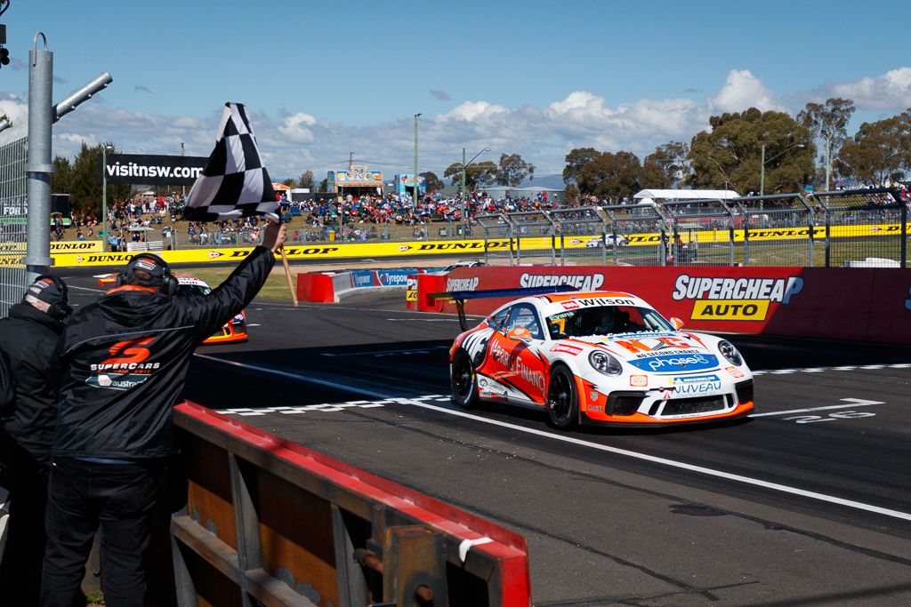 Jaxon Evans with McElrea Racing at Bathurst for round 7 of the 2018 Porsche Carrera Cup Championship