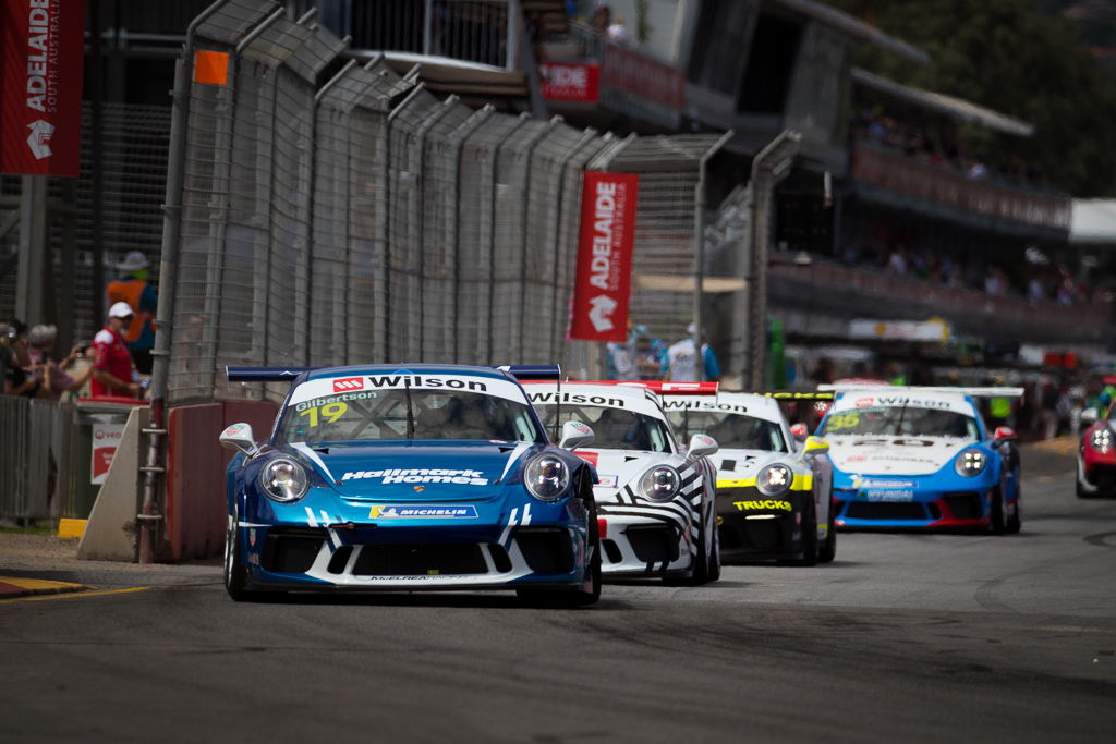 Anthony Gilbertson with McElrea Racing at the 2018 Porsche Carrera Cup Round 1