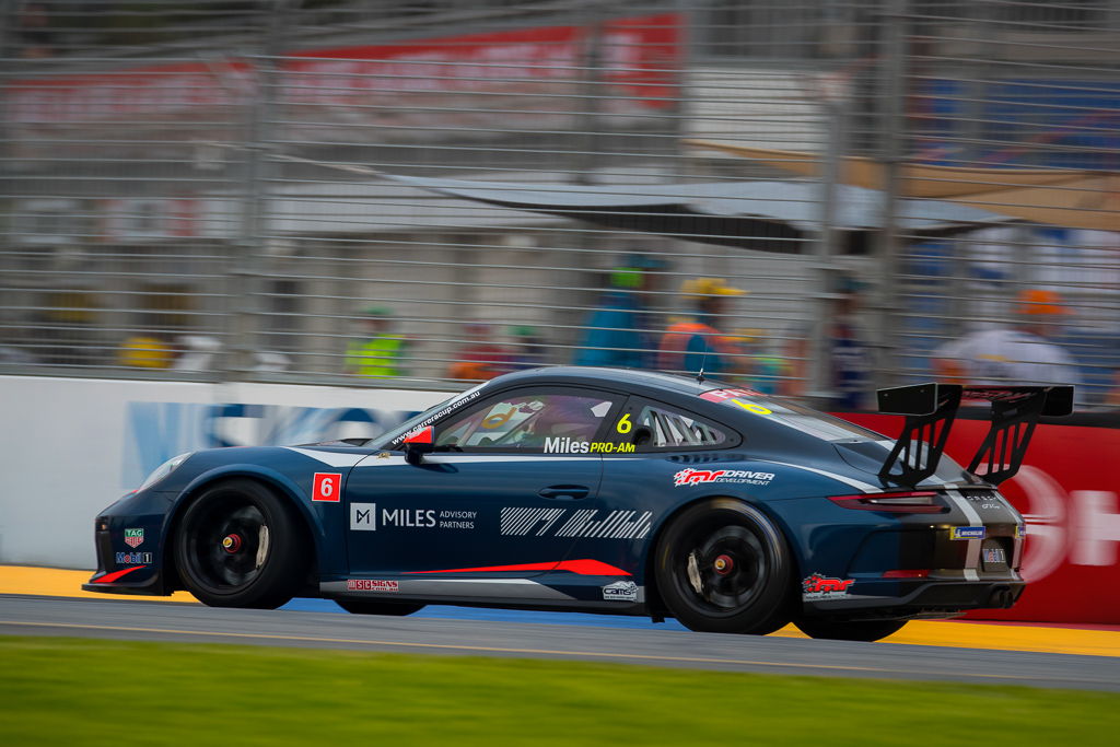 Tim Miles with McElrea Racing at the 2018 Porsche Carrera Cup Round 1
