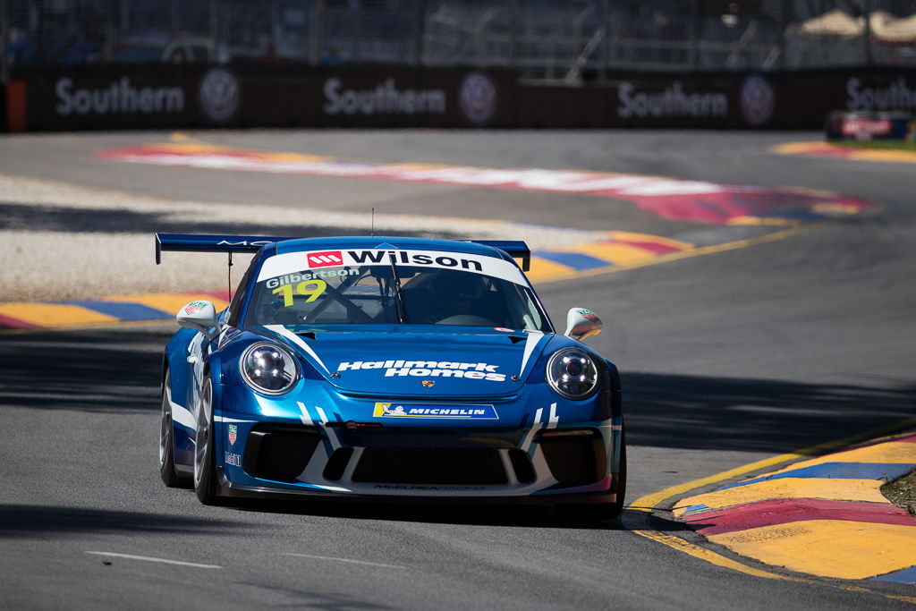 Anthony Gilbertson #19 racing at Adelaide Street Circuit 2018