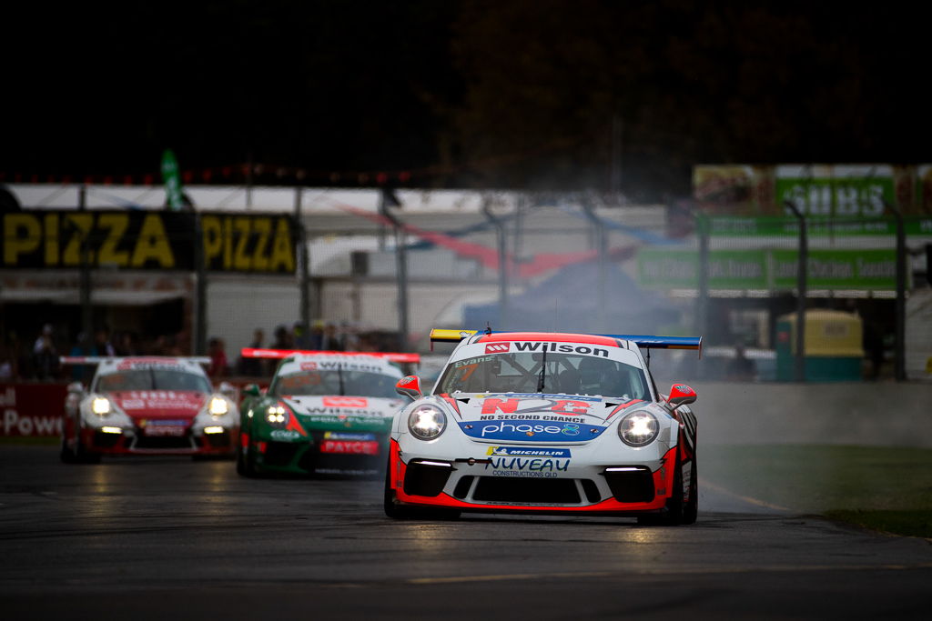 Jaxon Evans with McElrea Racing at the 2018 Porsche Carrera Cup Round 1