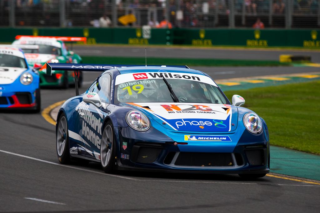 Anthony Gilbertson with McElrea Racing at the Aust Grand Prix