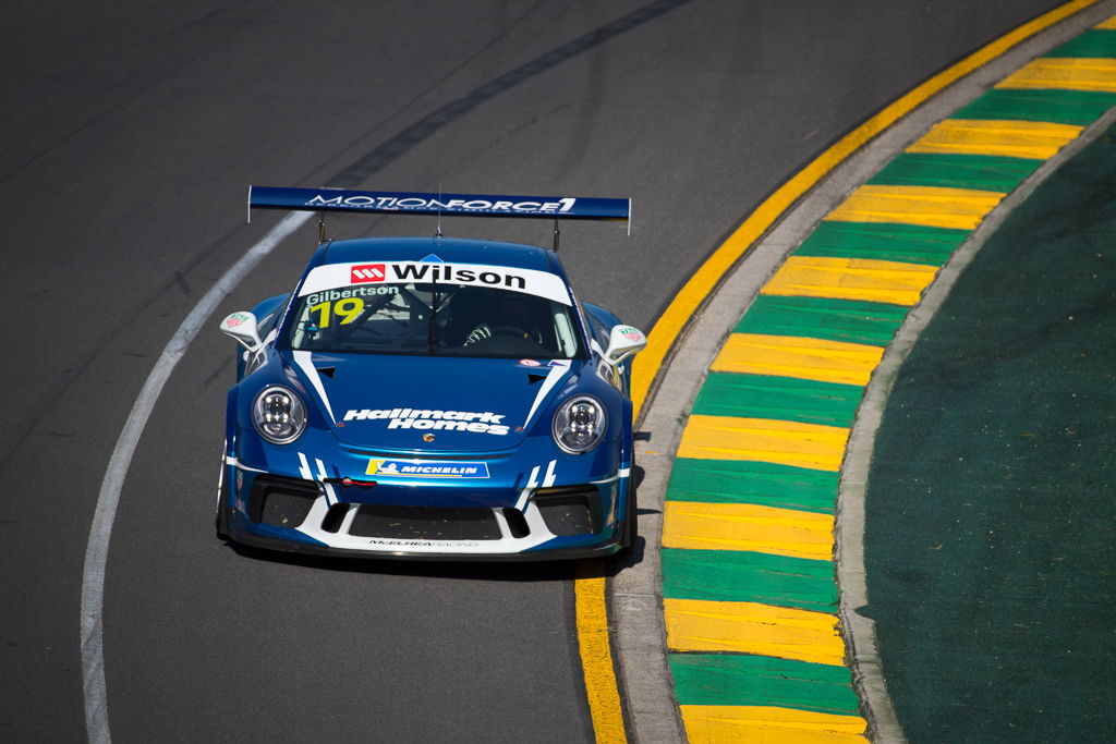 Anthony Gilbertson with McElrea Racing at the Aust Grand Prix