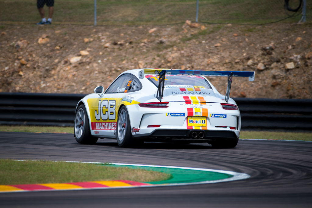 Adam Garwood with McElrea Racing at the Porsche Carrera Cup Darwin Hidden Valley