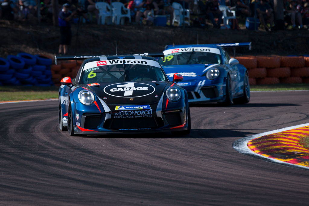 Tim Miles with McElrea Racing at the Porsche Carrera Cup Darwin Hidden Valley