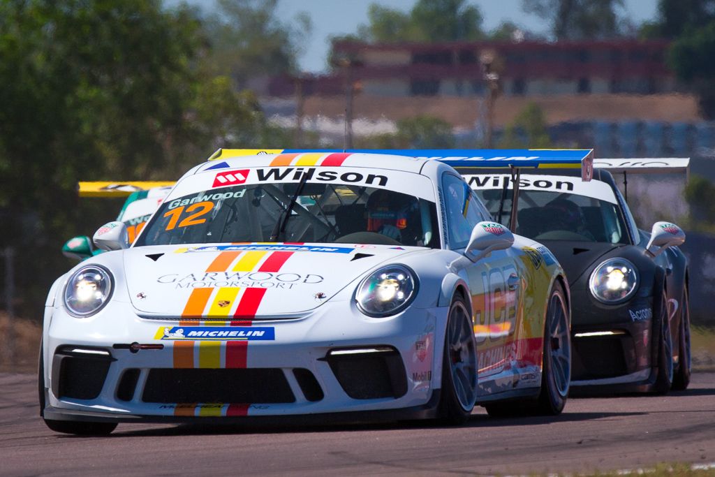 Adam Garwood with McElrea Racing at the Porsche Carrera Cup Darwin Hidden Valley