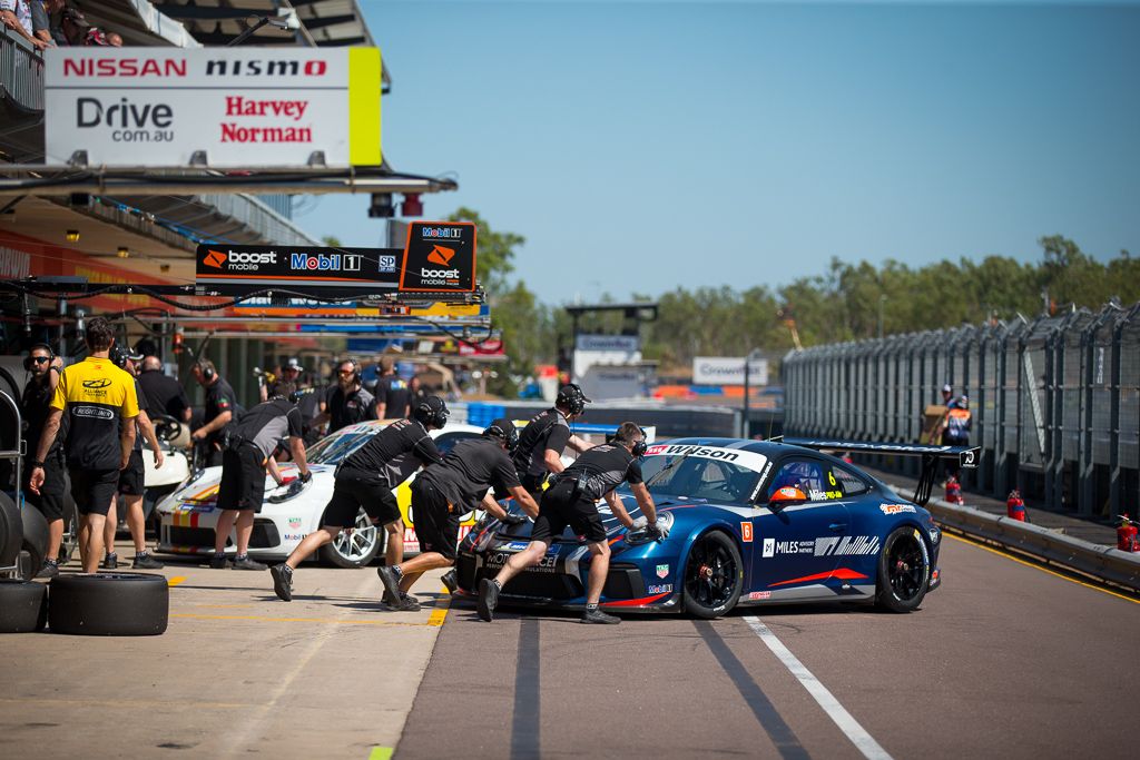 McElrea Racing at the Porsche Carrera Cup Darwin Hidden Valley Circuit