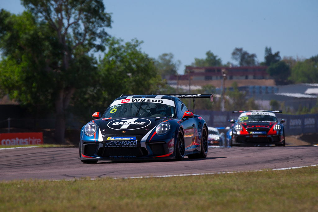 Tim Miles with McElrea Racing at the Porsche Carrera Cup Darwin Hidden Valley