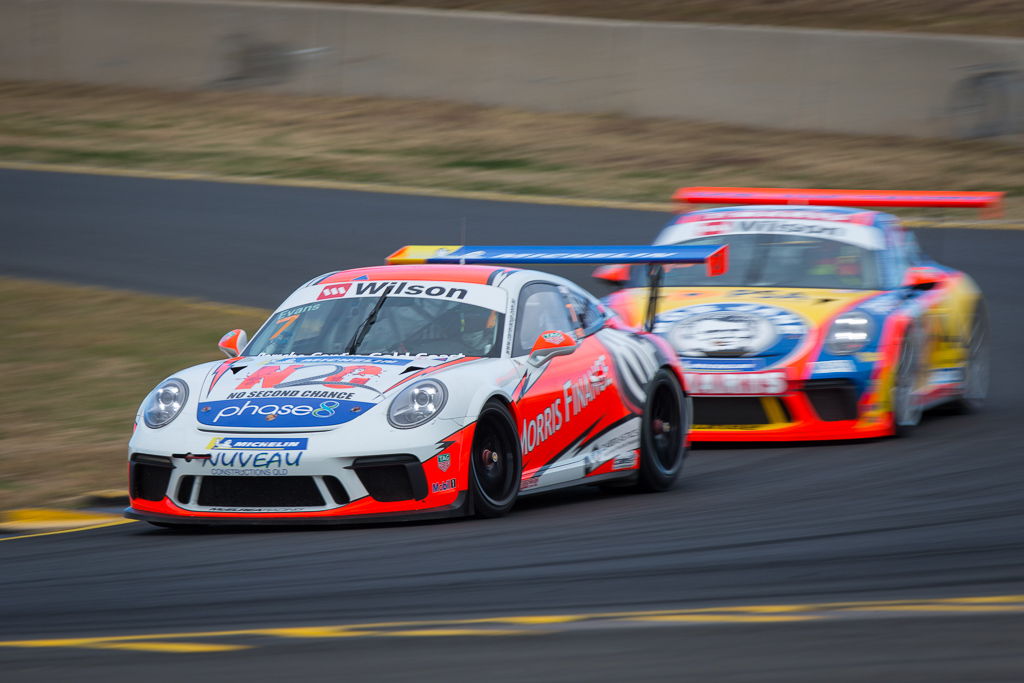 Jaxon Evans with McElrea Racing at Sydney Motorsport Park for round 5 of the 2018 Porsche Carrera Cup