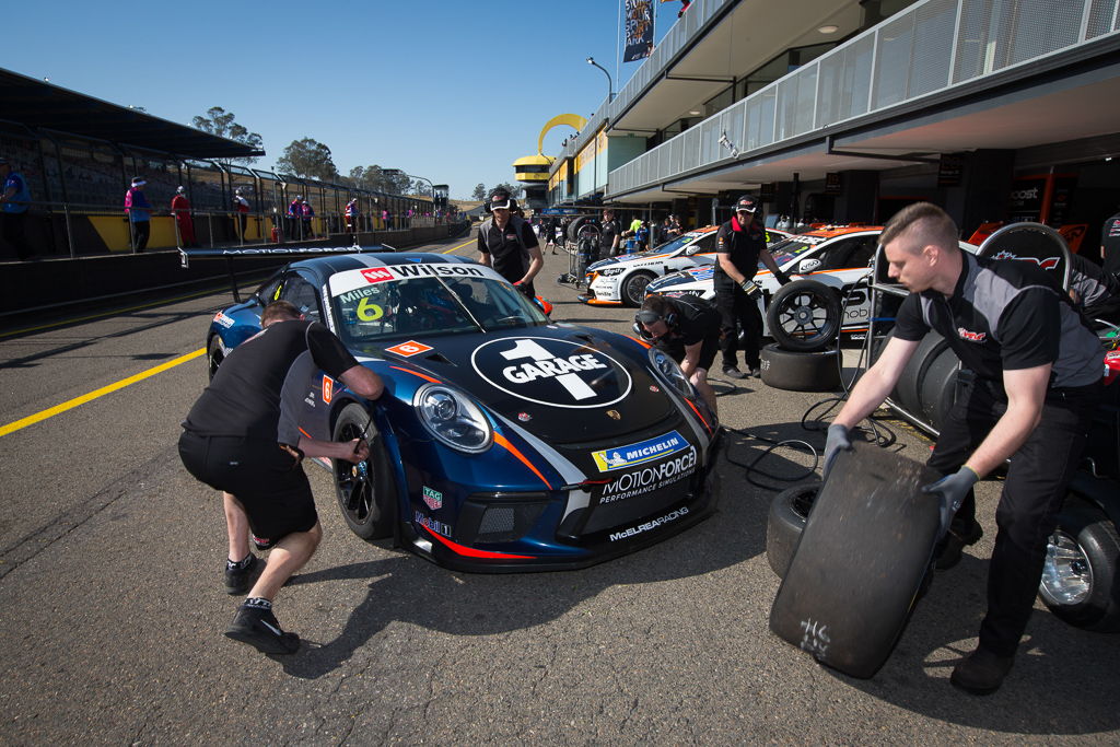 Tim Miles with McElrea Racing at Sydney Motorsport Park for round 5 of the 2018 Porsche Carrera Cup