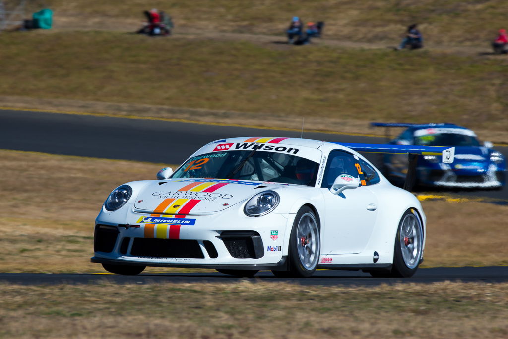 Adam Garwood with McElrea Racing at Sydney Motorsport Park for round 5 of the 2018 Porsche Carrera Cup