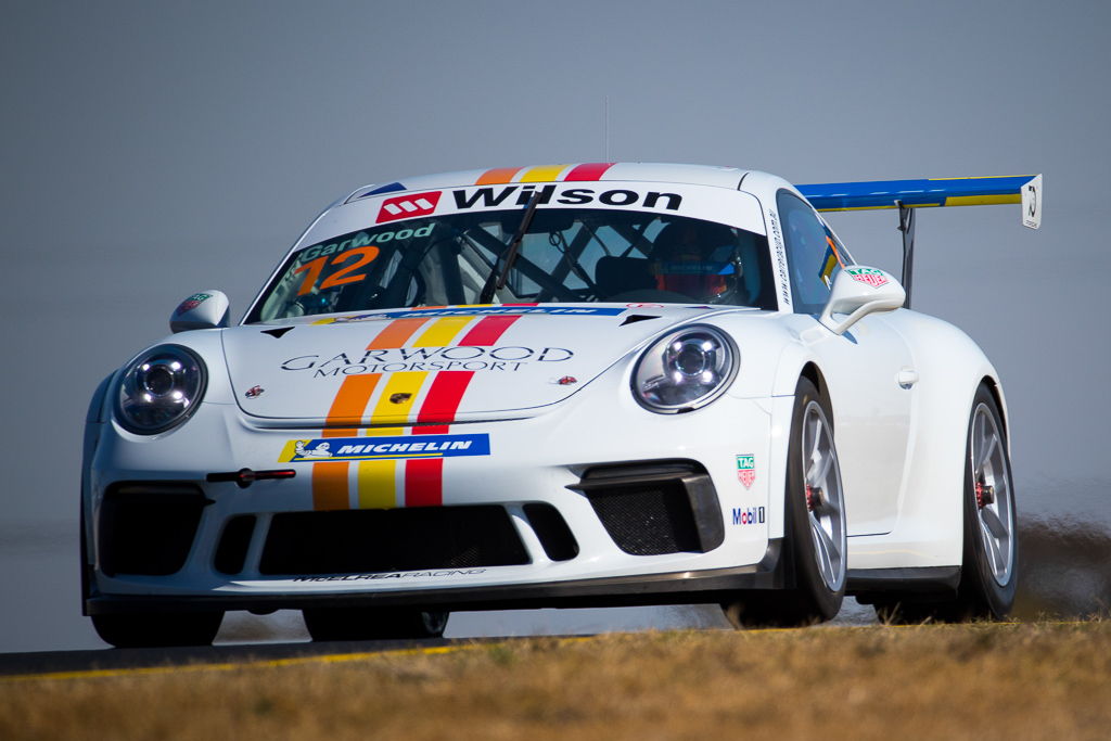 Adam Garwood with McElrea Racing at Sydney Motorsport Park for round 5 of the 2018 Porsche Carrera Cup