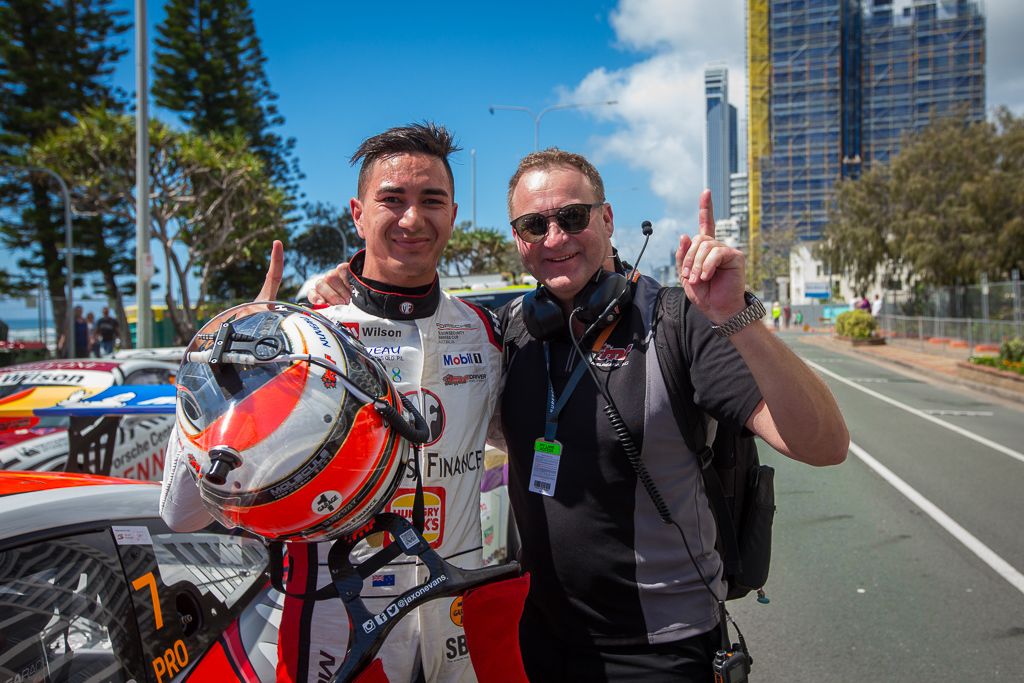 Jaxon Evans with McElrea Racing at Surfers Paradise for round 8 of the 2018 Porsche Carrera Cup Championship