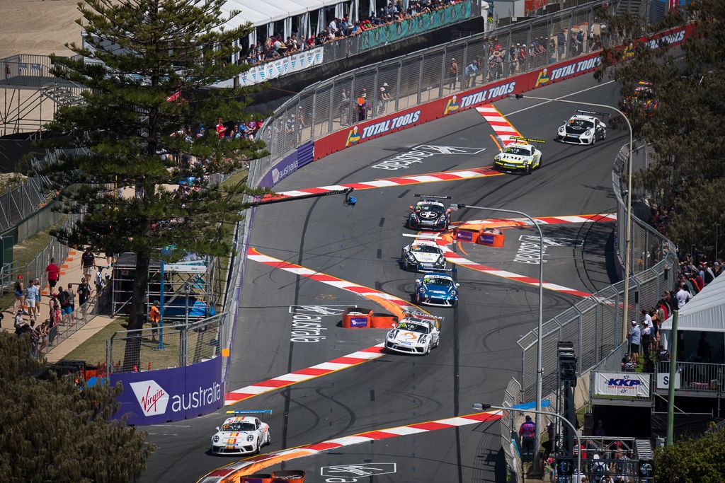 Adam Garwood with McElrea Racing at Surfers Paradise for round 8 of the 2018 Porsche Carrera Cup Championship