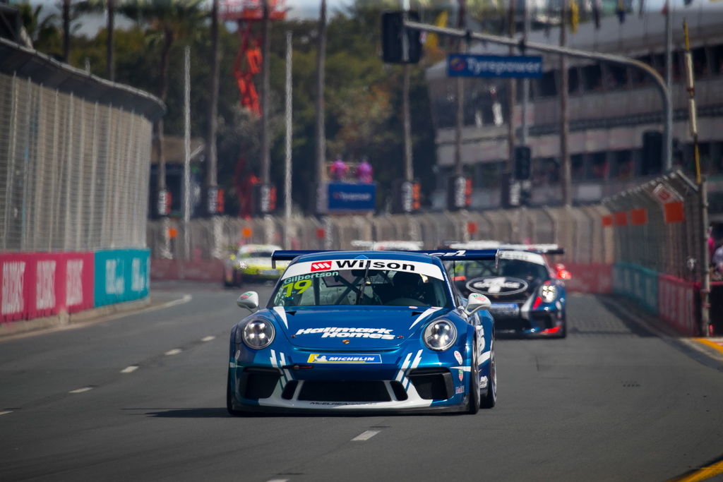 Anthony Gilbertson with McElrea Racing at Surfers Paradise for round 8 of the 2018 Porsche Carrera Cup Championship