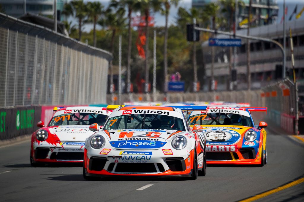 Jaxon Evans with McElrea Racing at Surfers Paradise for round 8 of the 2018 Porsche Carrera Cup Championship