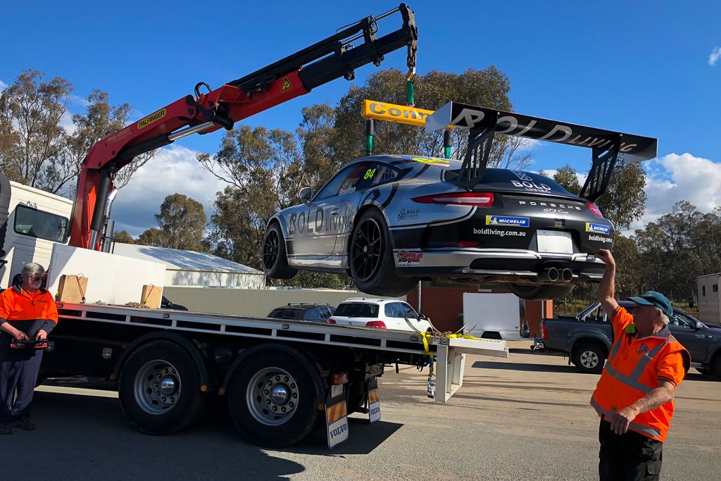 Brett Boulton with McElrea Racing at Winton for round 5 of the Porsche GT3 Cup Challenge