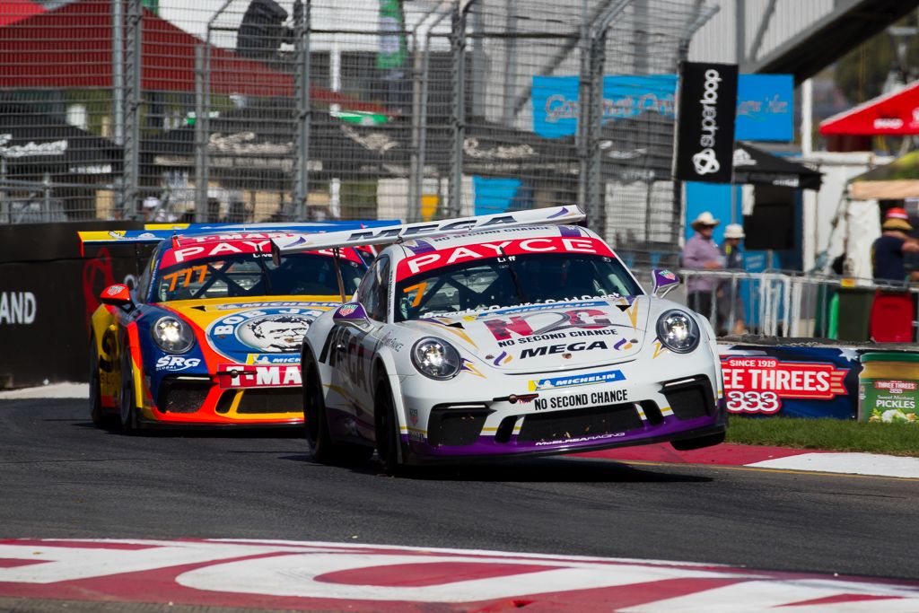 Warren luff with McElrea Racing in the Porsche Carrera Cup at the Clipsal 500 in Adelaide