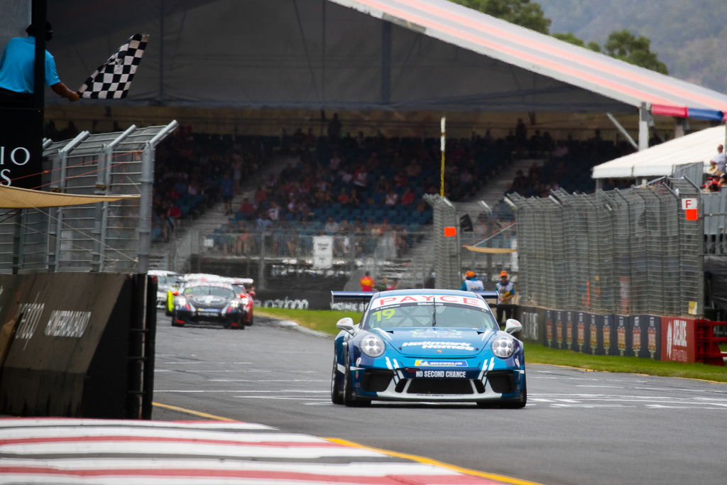 Anthony Gilbertson #19 racing at Adelaide Street Circuit 2019