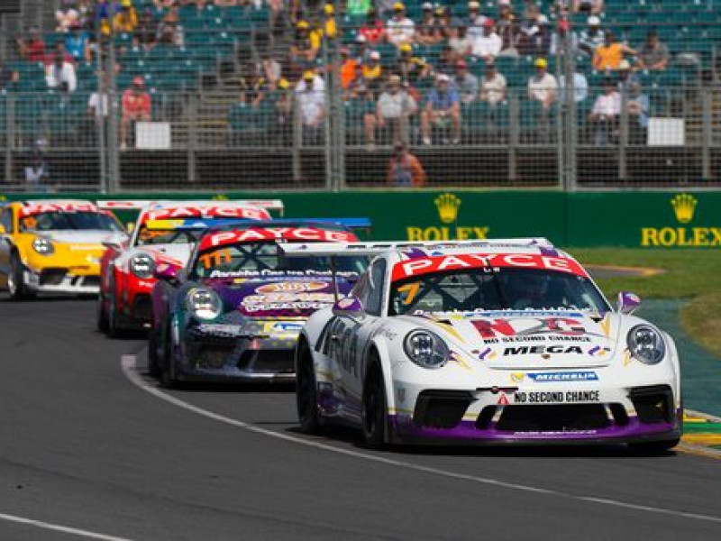 McElrea Racing driver Warren Luff #7 at Australian Grand Prix 2019