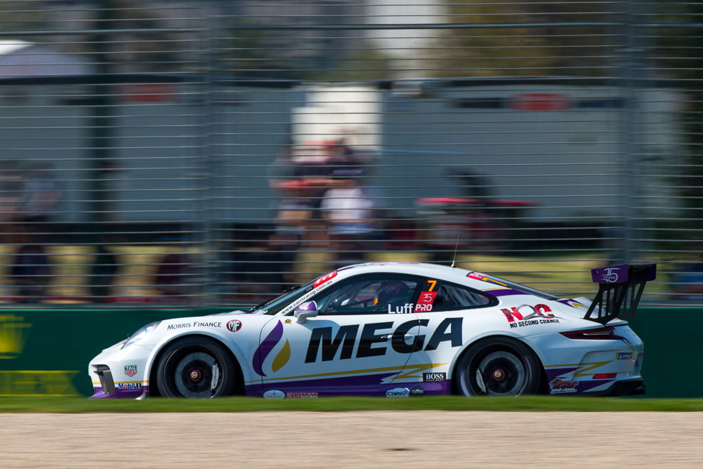 Warren Luff with McElrea Racing in the Porsche Carrera Cup at the Australian Grand Prix in Melbourne