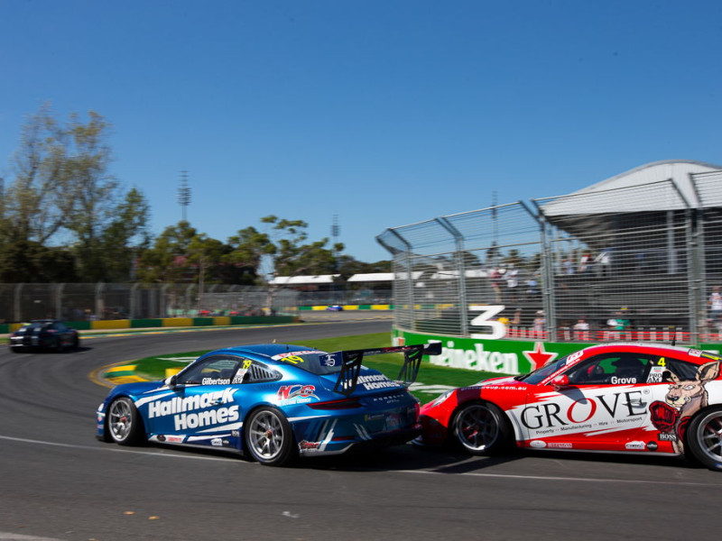 Anthony Gilbertson #19 racing at Australian Grand Prix 2019