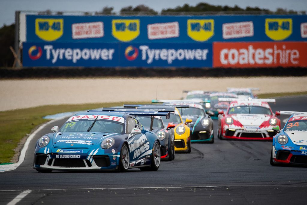 Anthony Gilbertson with McElrea Racing in the Porsche Carrera Cup at Phillip Island